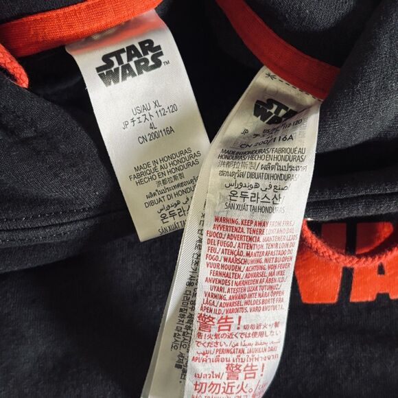 Star Wars Darth Vader Hoodie Black Double Sided "The Power of Dark Side" Disney - Picture 6 of 8